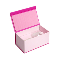Boîte cadeau rigide en carton mat écologique avec fermeture magnétique, dorure à chaud et insert en EVA pour coffret de verres à vin