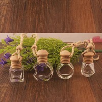 Flacons diffuseurs de parfum pour voiture en verre dépoli, vides, anti-fuite, avec bouchon à vis, 8ml 10ml, personnalisables avec logo, pour emballage en boîte