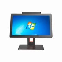 Sistema TPV Todo en Uno Inteligente con Soporte para Tablet, Caja Registradora para Comercio Minorista/Supermercado/Restaurante, Máquina de Punto de Venta Fácil de Usar de 15.6''
