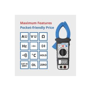 Metravi DT-1350A 40mm LCD Digital <b>Clamp</b> Meter with Resistance Capacitance & Diode Measurement - Product Image 4