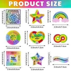 Xuri Hot Bán lo lắng cảm giác Fidget Strips chống căng thẳng kết cấu đồ chơi thanh thiếu niên làm dịu cứu trợ Băng bàn dán điện thoại - Product Image 3