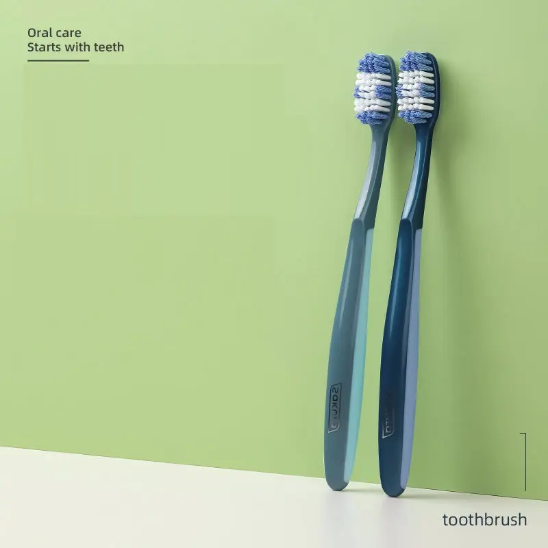 Spazzolino da denti medio per la rimozione delle macchie da uomo usa e getta di vendita calda in profondità nelle lacune dei denti che puliscono lo spazzolino morbido