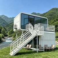 Maisonnette préfabriquée Apple Cabin, certifiée CE AS4964, forme capsule, maison modulaire, taille personnalisée, autonome