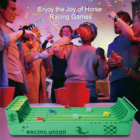 Party Entertainment Gamens Mini tableau portable à piles 6 jeux de table de course de chevaux pour les amis de la famille