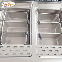 Équipement de cuisine commerciale Cuisinière à pâtes à gaz à haute efficacité avec armoire pour le service de repas
