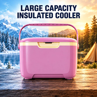 Glacière rigide portable avec compartiment isotherme, étanche, pour aliments et boissons, avec poignée de transport, pour camping et pêche, fournisseur OEM