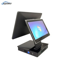 Terminal tactile tout-en-un de 15,5 pouces avec écran LCD DDR4, système de comptage de caisse pour supermarchés, Jepower S82 pour les magasins de détail