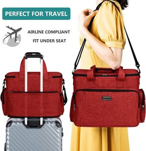 Fournitures de voyage pour animaux de compagnie, sac à dos de voyage pour animaux de compagnie avec 2 bols pliables en silicone et 2 paniers à nourriture rose - Product Image 3