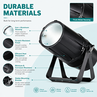 Projecteur LED COB étanche à zoom rapide, éclairage blanc froid + blanc chaud IP65 pour scène, concerts, DJ, club, théâtre