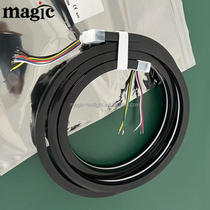 Đầy đủ màu đen RGB CCT kép trắng 12mm rộng Silicone Neon rgbww linh hoạt DC24V IP67 RGB + 2700K + 6000K rgbwc Led Neon Flex dải ánh sáng - Product Image 6