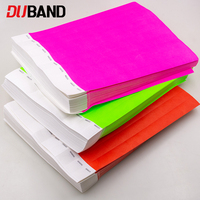 Bracelets jetables en Tyvek inscriptibles, imperméables et résistants aux déchirures, en papier DuPont, pour festivals de musique et événements