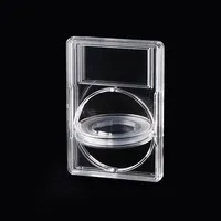 Boîte de rangement en plastique transparente personnalisable, scellée par soudage à ultrasons, pour présentoir PCCB NGC, rotative à 360°, pour pièces de monnaie