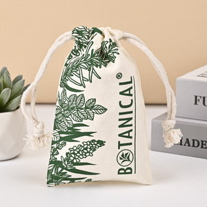 Pochette à linge personnalisée RanChen DB008 avec logo, écologique, en coton recyclé, avec cordon de serrage, taille personnalisée - Product Image 4