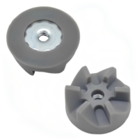 Engrenage d'accouplement en plastique gris M5, disque d'entraînement de 30 mm de diamètre gauche, pièces de rechange en caoutchouc pour remplacement de mixeur et presse-agrumes électriques
