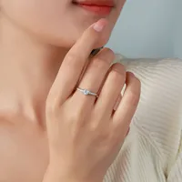 MUSHAN Luxus-Schmuck 925 Sterling Silber Ringband für Damen GRA-Zertifizierter Moissanit Diamant Smaragd D-Farbe Ringe Feiner Schmuck