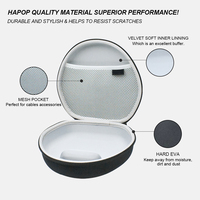 Étui de transport rigide pour écouteurs, sac de rangement compatible avec les écouteurs AirPod Max, sac de voyage protecteur