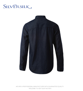 larga caliente de los hombres pantalones <span class=keywords><strong>vaqueros</strong></span> de mezclilla camisa de <span class=keywords><strong>hombre</strong></span> Casual Camisa de manga larga hombres camiseta - Product Image 2