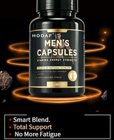 Capsules de Multivitamines pour Hommes à base de Racine de Maca et de Ginseng Panax pour l'Endurance et la Performance, pour l'Entraînement, la Salle de Sport et la Vitalité Quotidienne, Flacon de 90 Comprimés