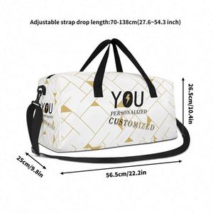 Bolsa de Viaje Plegable de Nailon Ligero de Gran Capacidad con Logotipo Personalizado, Bolsa de Almacenamiento para Ropa, Fitness, Yoga - Product Image 2