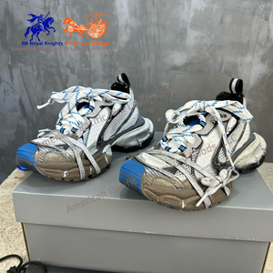 Chaussures décontractées pour hommes de qualité supérieure, style 3XL, nouvelles tendances, chaussures épaisses, légères, avec sangle, pour la course et la marche, Balenciagas - Product Image 4