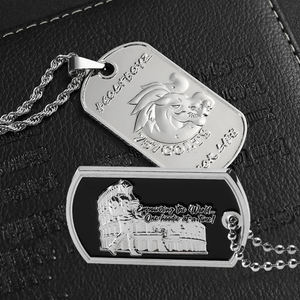 Gepersonaliseerde hondenpenning met aangepast logo, verguld, gepolijste zinklegering, emaille vlag, honden-id-tags - Product Image 1