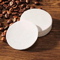 Filtres à café jetables ronds de 60 mm, 100 pièces, compatibles avec les cafetières Aeropress