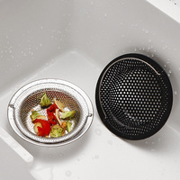 Crépine d'évier de cuisine en acier inoxydable noir Jin Yunjia avec poignée, diamètre 11,4 cm/4,5 pouces, origine Chaozhou, 5 Yuan, certifiée