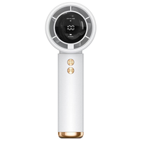 Ventilateur portable turbo rechargeable par USB, mini ventilateur électrique personnel à piles pour les voyages, les activités de plein air et les vacances