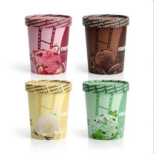Vente en gros de bols à crème glacée en papier biodégradable de qualité alimentaire, écologiques, imperméables, personnalisés, 12 oz (360 ml), avec logo imprimé - Product Image 4