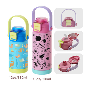 Borraccia Termica Hong Ling 304 18/8 in Acciaio Inossidabile per Bambini, Personalizzabile con Logo e <span class=keywords><strong>Disegno</strong></span>, con Cannuccia - Product Image 6