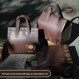 Emballage alimentaire jetable personnalisé, isolant en aluminium épais, couleur chocolat noir, très tendance, pour la restauration à emporter - Product Image 2