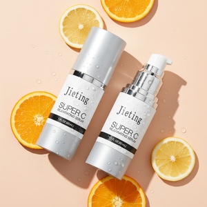 15ml 30ml 50ml Small Travel Lotion Cream Serum Silver Airless <b>Pump</b> Plastic <b>Bottle</b> for Cosmetic Packaging - Product Image 2