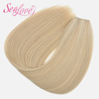 Nouvelles extensions de cheveux en gros de haute qualité, volume Genius Weft, cuticules alignées, cheveux naturels Remy russes 100% humains pour salon