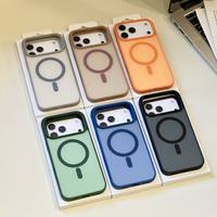 Bon prix pour coque de téléphone magnétique givrée pour iPhone 17 Pro Max, compatible iPhone 16, 14, 12, 11, avec boîte de vente au détail et accessoires en gros