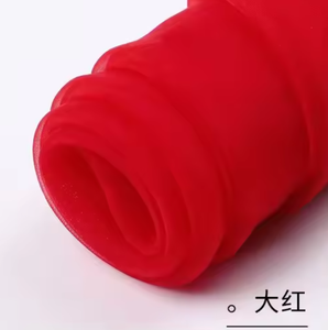 <span class=keywords><strong>Tissu</strong></span> de rideau de mariage antistatique 2026ZP en organza polyester, voile à prix abordable - Product Image 2