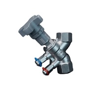 Vanne de régulation double en acier inoxydable DN15 DN25 DN32 DN40 DN50 avec bouchons d'essai