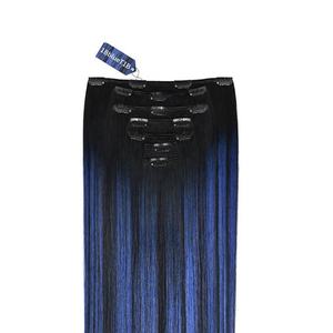 Extensions à clips 100% cheveux humains vierges Remy du Cambodge, effet naturel, volume complet, double trame machine - Product Image 1