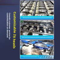 Machine de remplissage et de dosage de granulés et de poudres à 24 têtes pour la fabrication de boîtes cadeaux personnalisées, la confection de bijoux DIY, les perles et les boutons