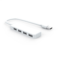 Hub USB C 4 ports USB 3.0/2.0 avec ports RJ45 et USB pour ordinateur portable