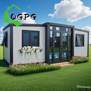 Casa Container Prefabbricata Pieghevole in Acciaio da 20 Piedi, Resistente agli Uragani e Impermeabile, Casa Mobile Prefabbricata - Product Image 1