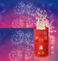 Machine à bulles électrique à 12 trous, effets sonores et lumineux de feux d'artifice simulés, jouets d'extérieur, cadeaux de vacances