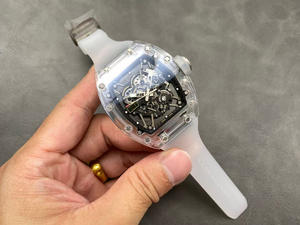 Montre Sportive Mécanique Automatique de Luxe avec Logo Personnalisé, Verre Saphir Transparent, Design Creux, Style Hip Hop Tendance - Product Image 2