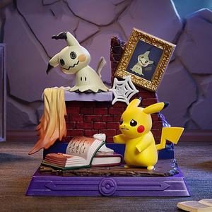 100% Original <span class=keywords><strong>Anime</strong></span> <span class=keywords><strong>Japon</strong></span>és, Caja de 8 Figuras de Acción Coleccionables de PVC de Pikachu y Amigos de Pokémon, Juguetes y Adornos - Product Image 5