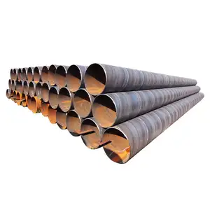 低价中国制造商7毫米-30毫米厚度Ssaw 609毫米碳钢管油气管道螺旋焊接钢管