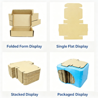 Emballage personnalisé en carton ondulé recyclable pour vêtements, chaussettes, étuis de téléphone portable et accessoires