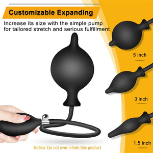 Silicone Expand Inflatable <strong>Anal</strong> Plug,Body Safe Medical Grade Waterproof Butt <strong>Sex</strong> <strong>Toy</strong> for <strong>Male</strong>, Female and Beginners - Product Image 2