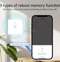 Interrupteur mural tactile intelligent WiFi et Zigbee avec panneau en verre, options 1 à 4 gangs pour l'éclairage intelligent et l'automatisation domestique