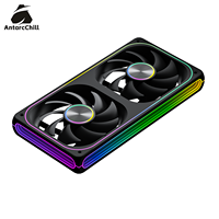 Ventilateur de refroidissement PC AntarcChill 240 mm à fixation rapide, motif CD central, miroir infini, flux d'air à haute vitesse, ventilateur silencieux, solution thermique