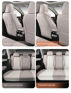 Maßgefertigte Leder-Autositzbezüge für BYD Atto 3 2022-2025 5-Sitzer SUV Perforiert Atmungsaktiv Vollständig Umhüllend Innenausstattung - Product Image 6