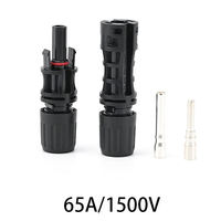 Kit de connecteurs solaires haute tension CC étanches 1000V CC 45A avec contacts en cuivre mâle/femelle et boîtier ABS – Vente chaude